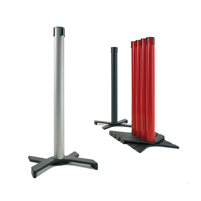 VISLUM poste separador apilable MAX con cinta extensible retractil y personalizable