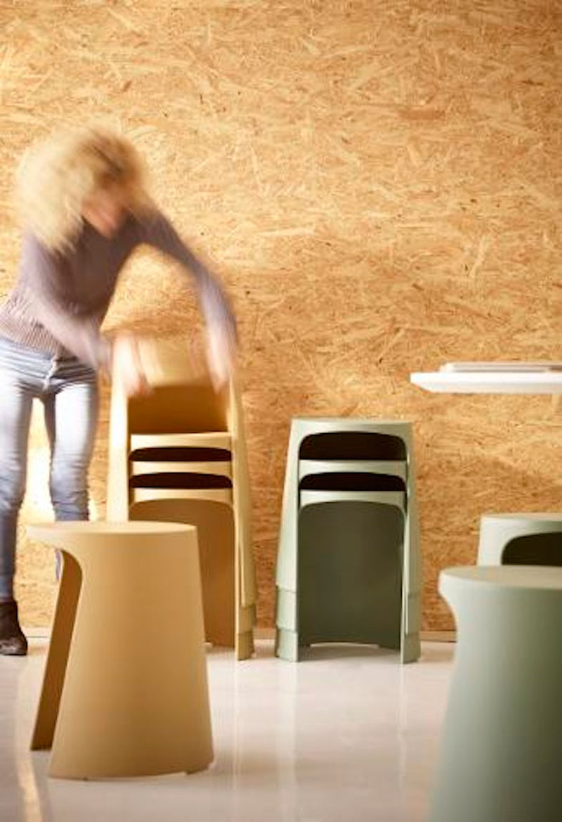 VISLUM taburete apilable Handy